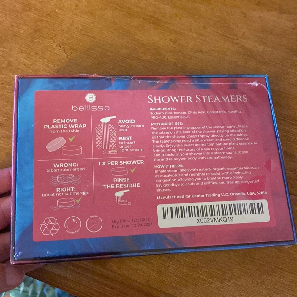 New Bellisso shower steamers, 6 pack